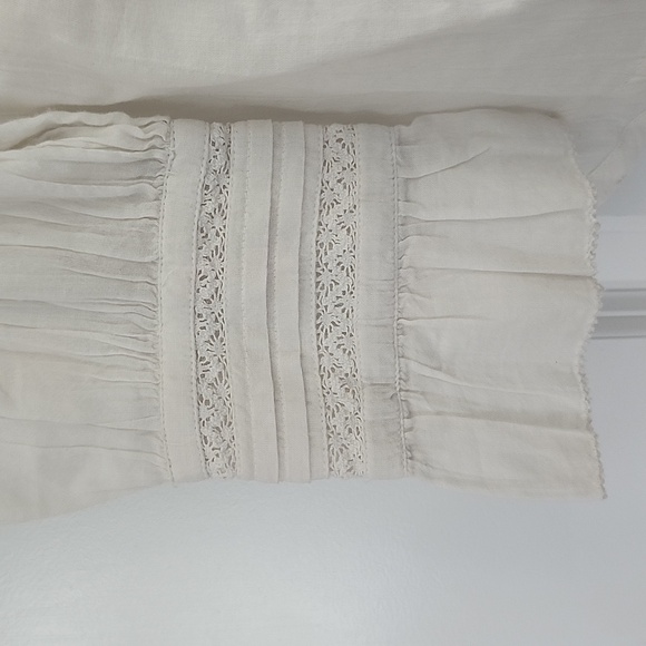 Sundance Elegant White Women's Blouse Petite Large - Picture 5 of 13